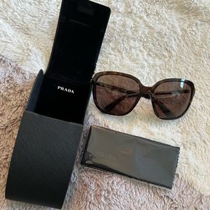 Prada tortoise shell sunglasses